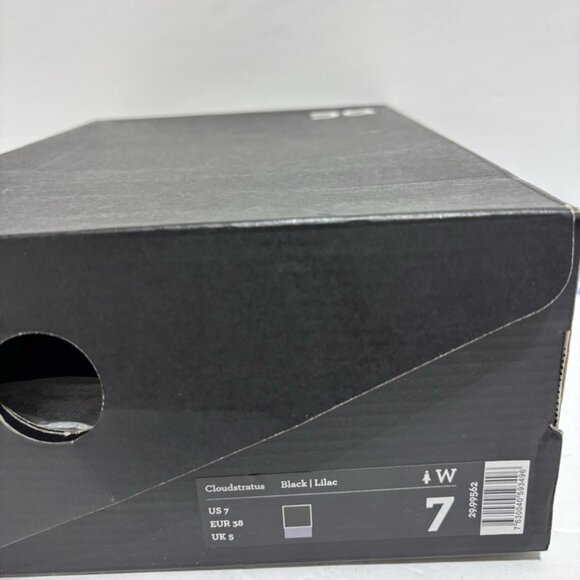 On Women’s Cloudstratus Black/Lilac Running Shoes, Size 7 M - Picture 7 of 7